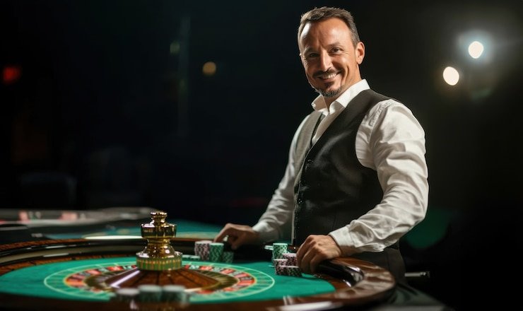 Meja roulette Relax Gaming di liga158 dengan dealer profesional dan streaming multi-kamera HD